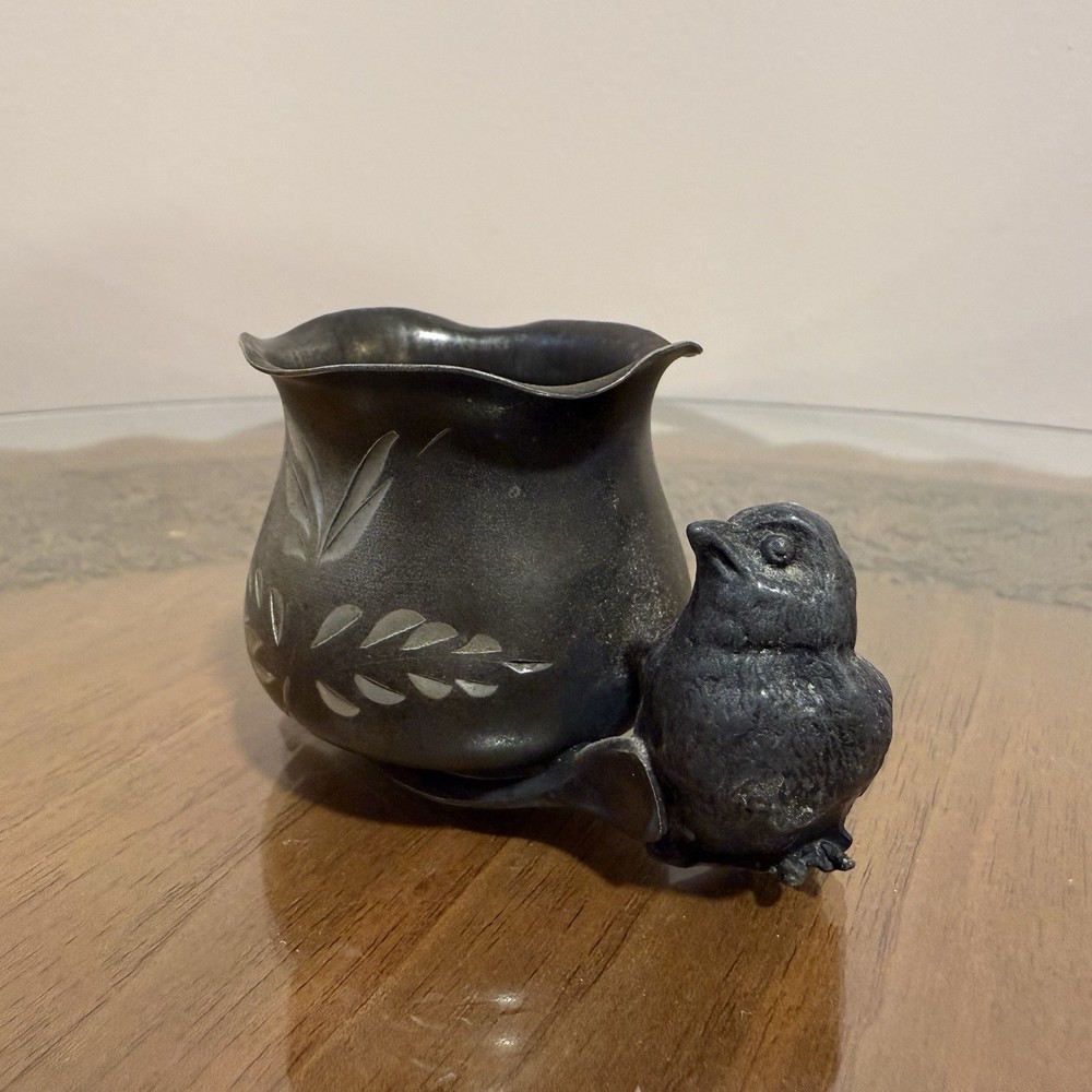 William Rogers Silver Plates Bird Toothpick Holder With Maker’s Mark