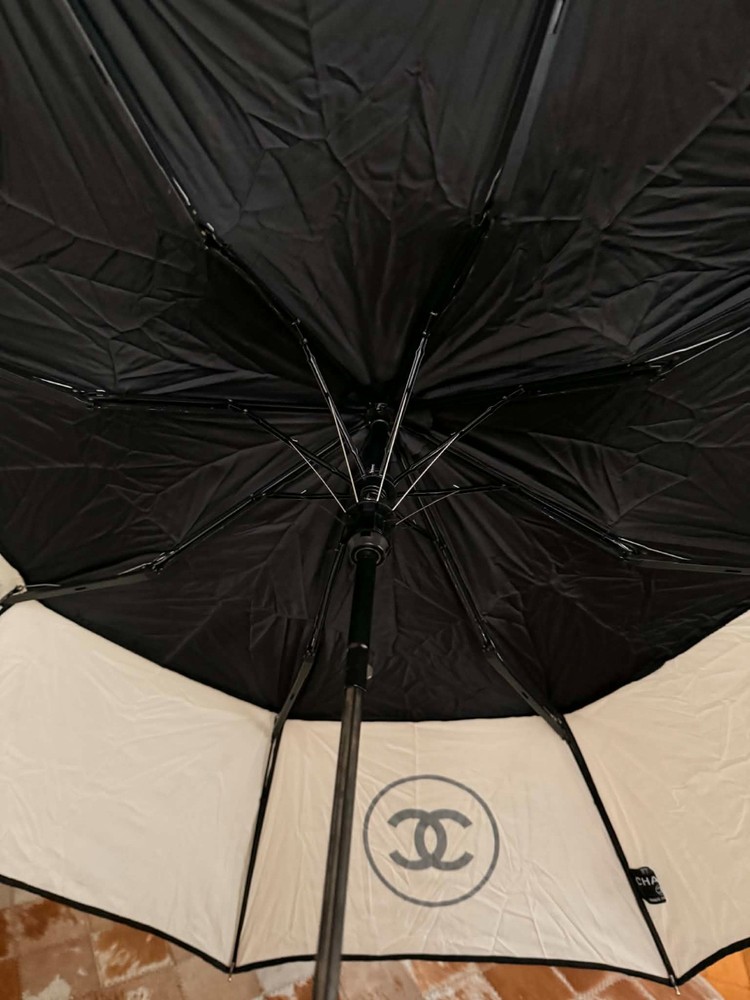 Rare vintage authentic Chanel umbrella – chic statement piece