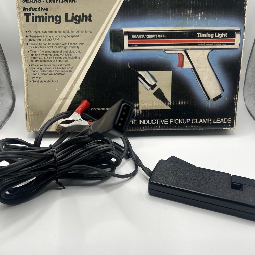Vintage Sears Clamp On Inductive Timing Light Timing 28 2137 *UNTESTED*