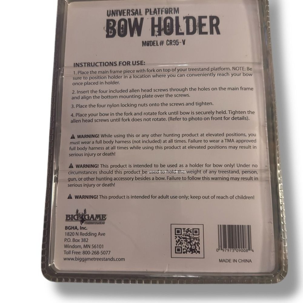 Big Game Treestands Bow Holder