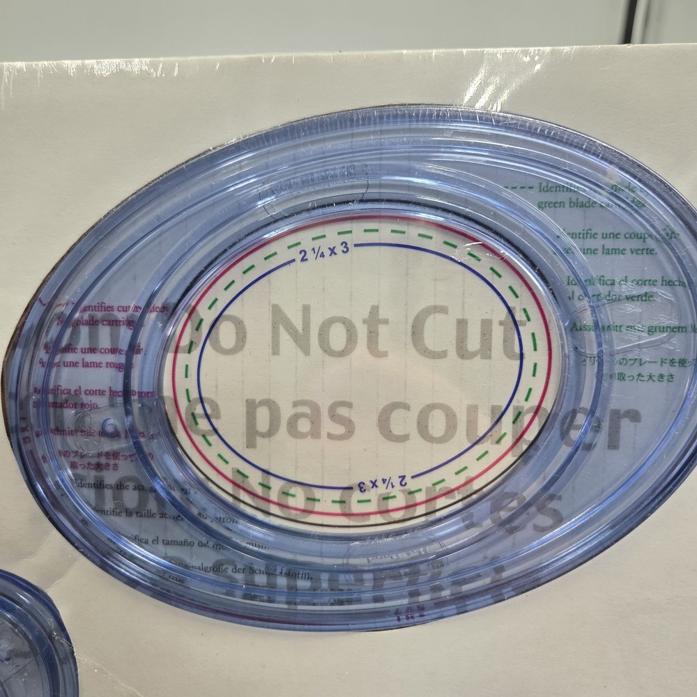 Creative Memories Custom Cutting System Oval Patterns Brand New In Package