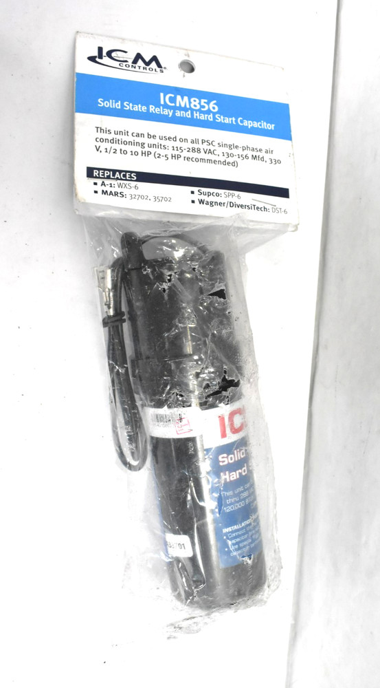 ICM Controls ICM856 Solid State Relay & Hard Start Capacitor 1/2-10HP Cylinder
