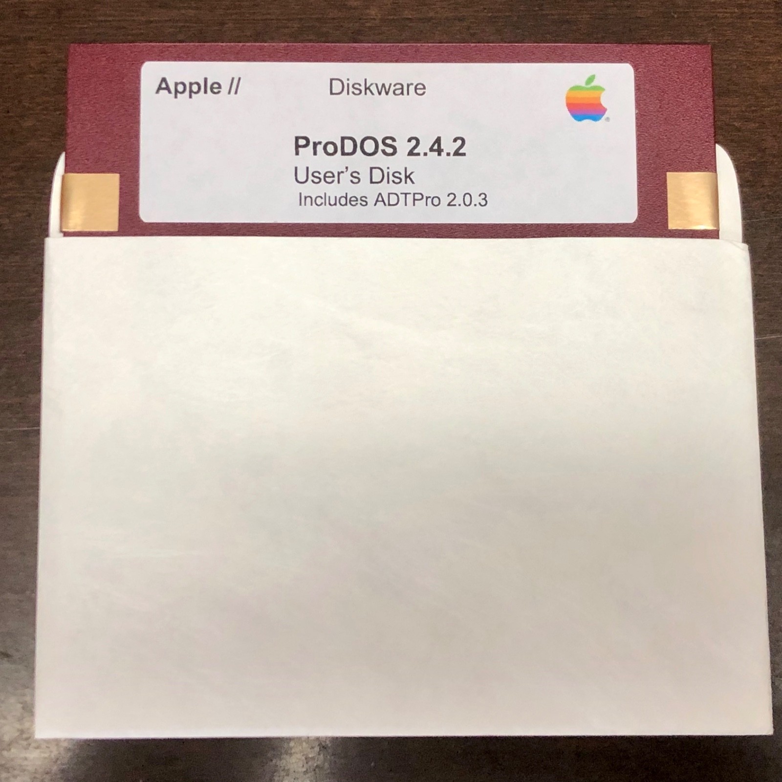 ProDOS 2.4.2 / DOS 3.3 2 Sided Diskette / Apple II, IIe, IIc, & IIgs Computers