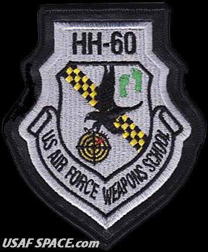 USAF 34th WEAPONS SQUADRON -USAF WEAPONS SCHOOL -HH-60- ORIGINAL PATCH LEATHER