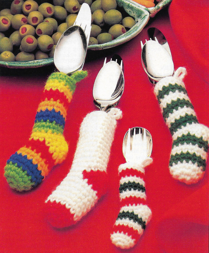 Silverware Socks crochet pattern instructions