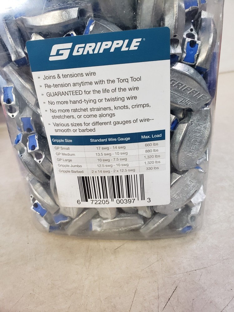 Beakert Medium Gripple Plus for 14-10 Ga. - 190 Count