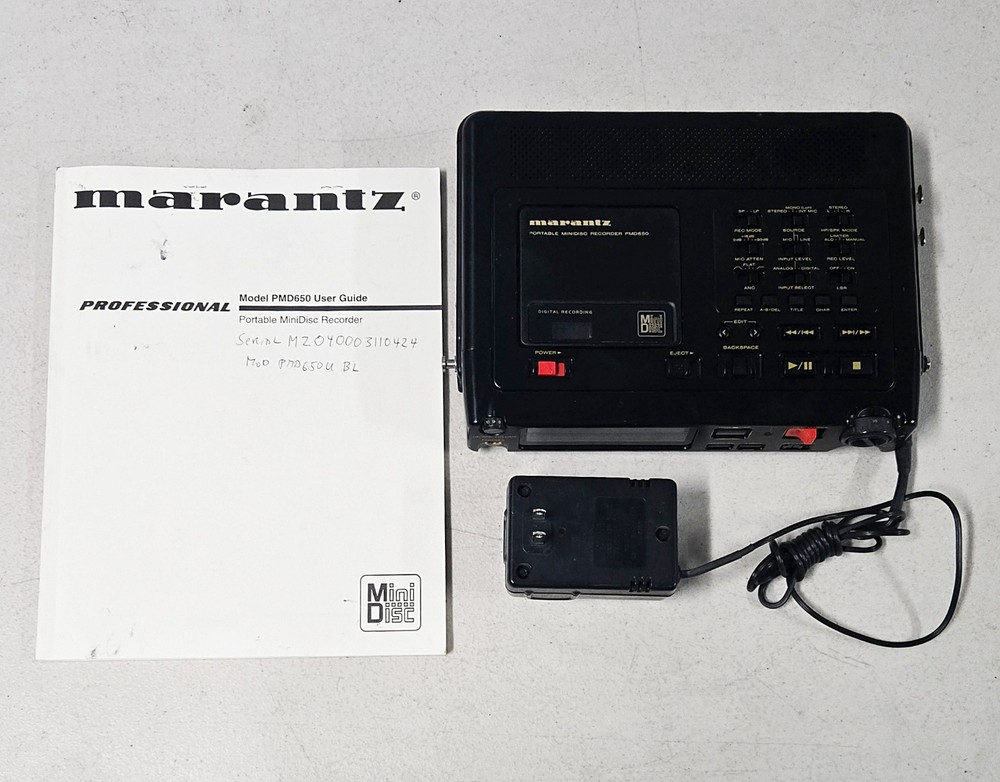 Marantz Portable Mini Disc Recorder PMD650