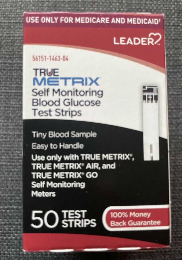 TRUE Metrix Blood Glucose 300 Test Strips (6 Boxes Of 50 Count)# Exp: 04/25/2026