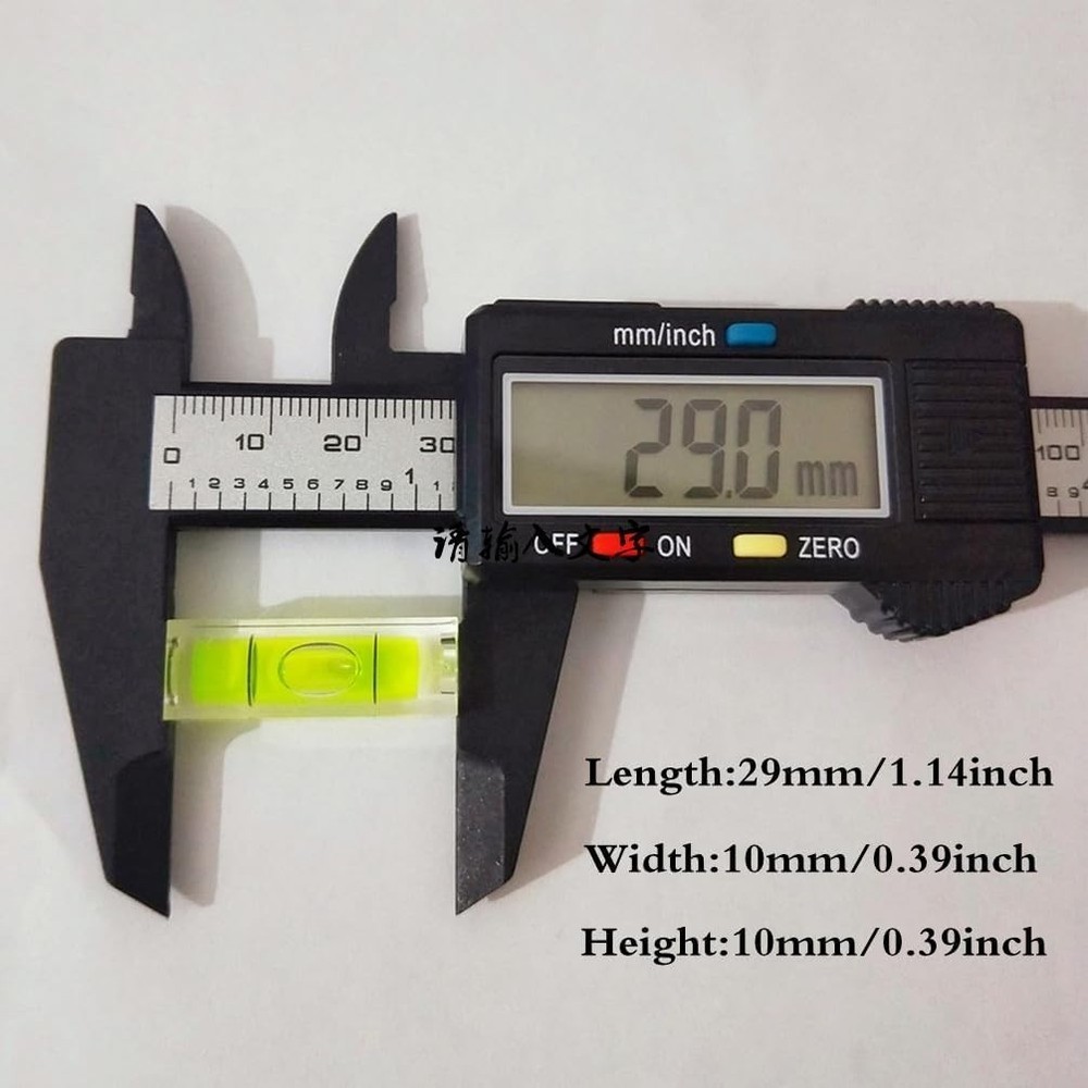 Fluorescent Yellow-Green 6-Pcs Bubble Level Set - Compact Leveling Tools