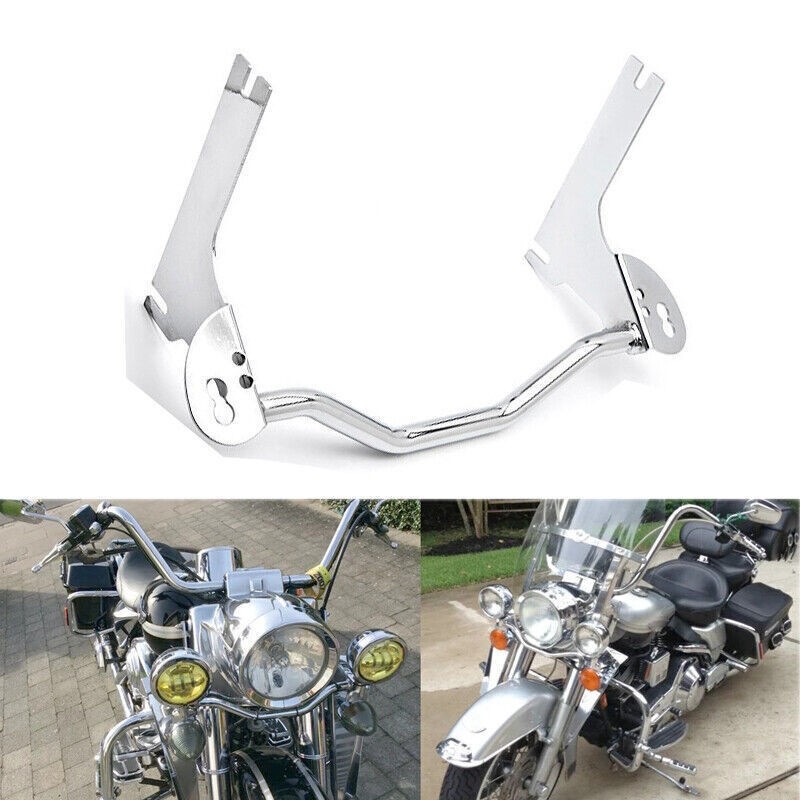 Fog Light Passing Lights Mount Bar Bracket For Harley Electra Glide Standard