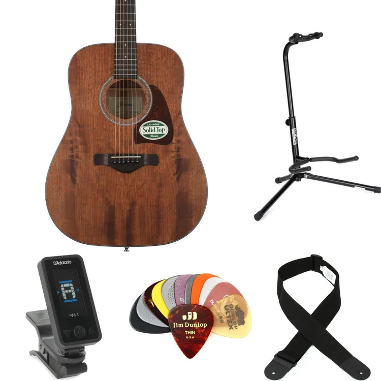 Ibanez AW54 Essentials Bundle - Open Pore Natural