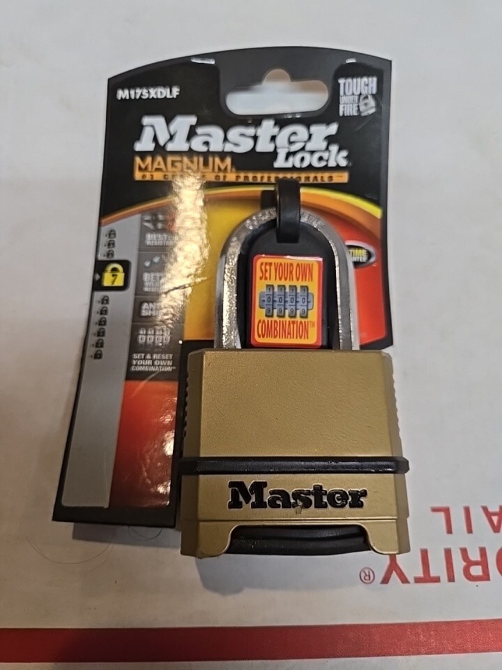 Master Lock Magnum Combination Padlock With 1.5" Shackle