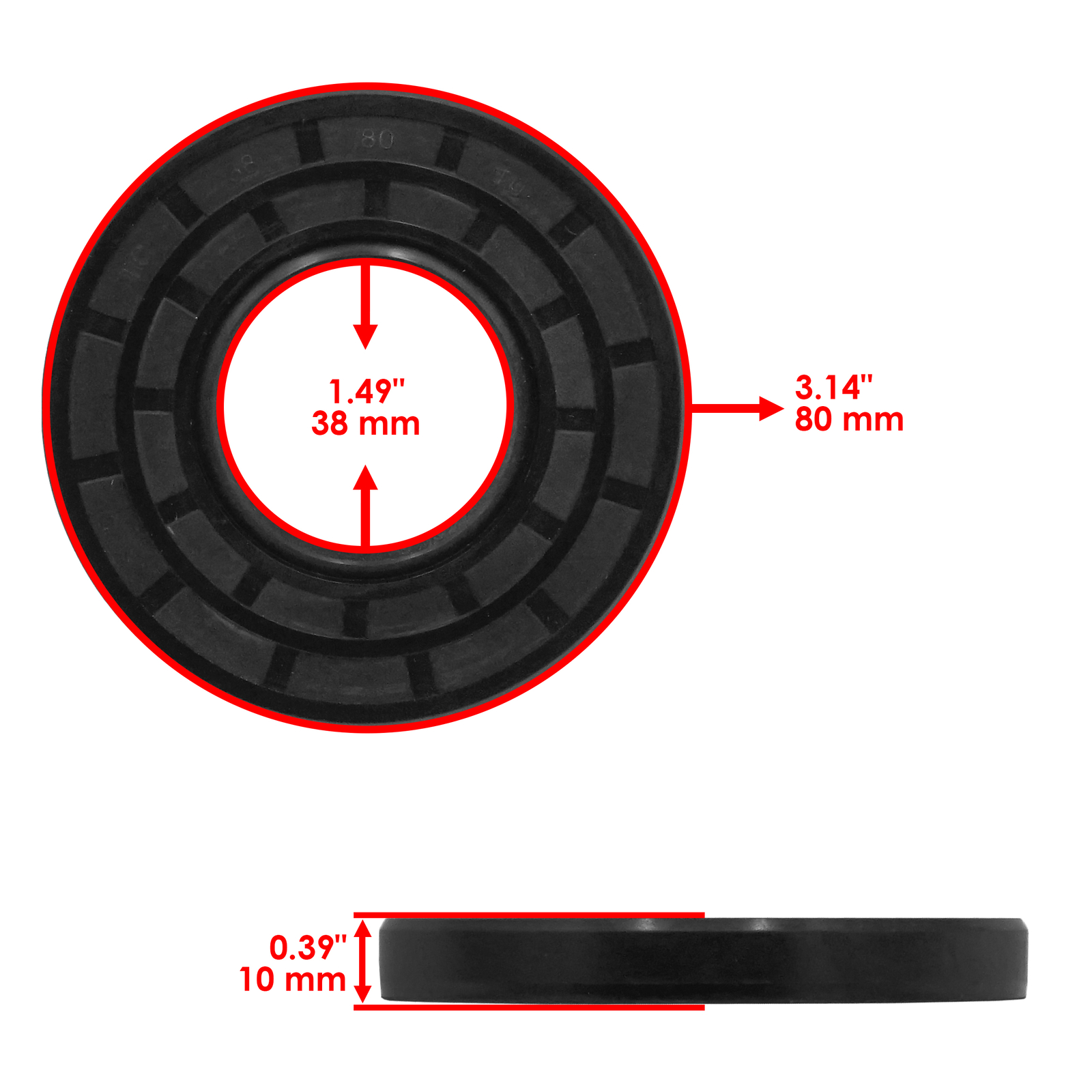Caltric Rear Differential Seal For Can-Am Outlander 1000 2013-2015 705501557