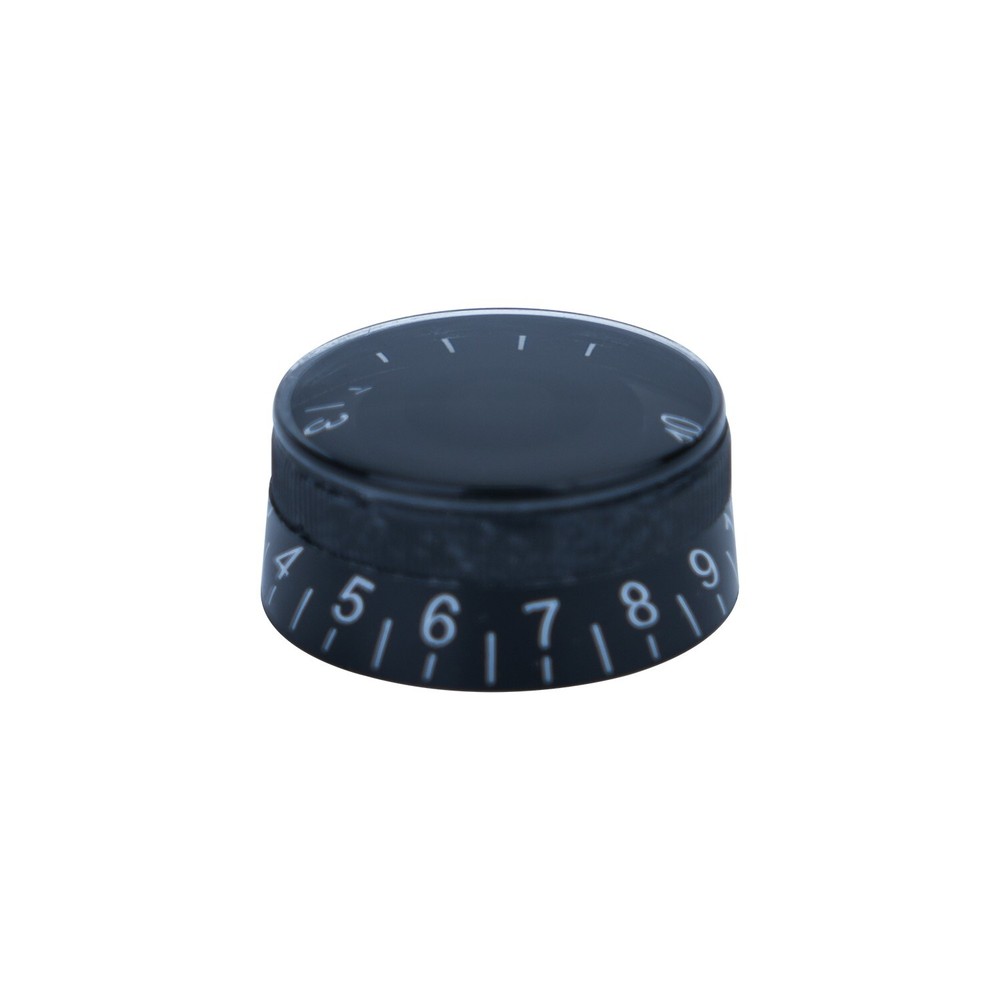 4Pcs Acrylic Bass Guitar Knobs Black Anti Slip Design Volume Tone Control Knobs