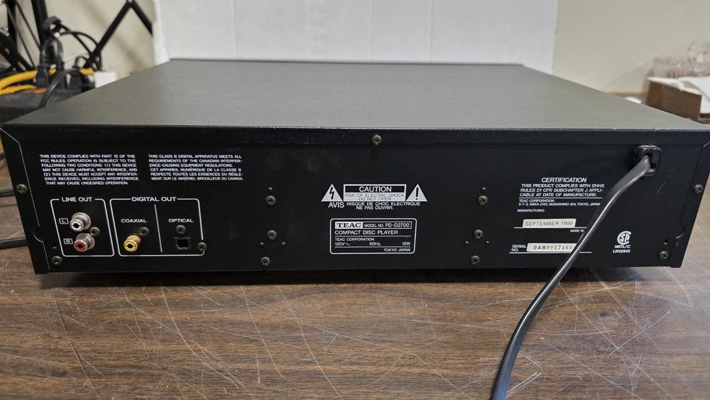 Teac PD-D2700 5-Disc CD Changer Player