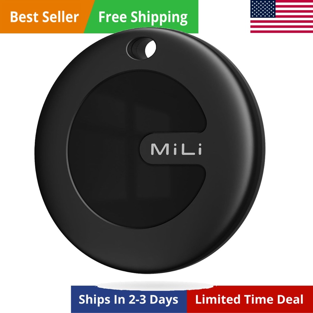 MiLi MiTag Bluetooth Tracker for Android, Smart Air Tracking BLK,