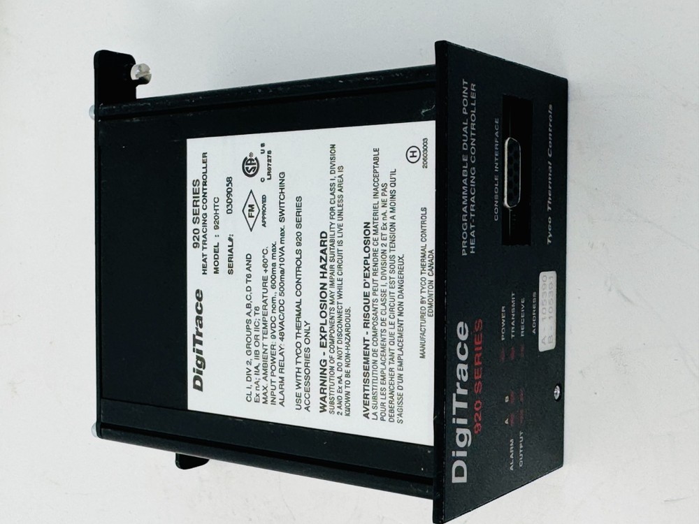 Digitrace 920HTC 10260-001 programmable Dual Point Heat Tracing Controller