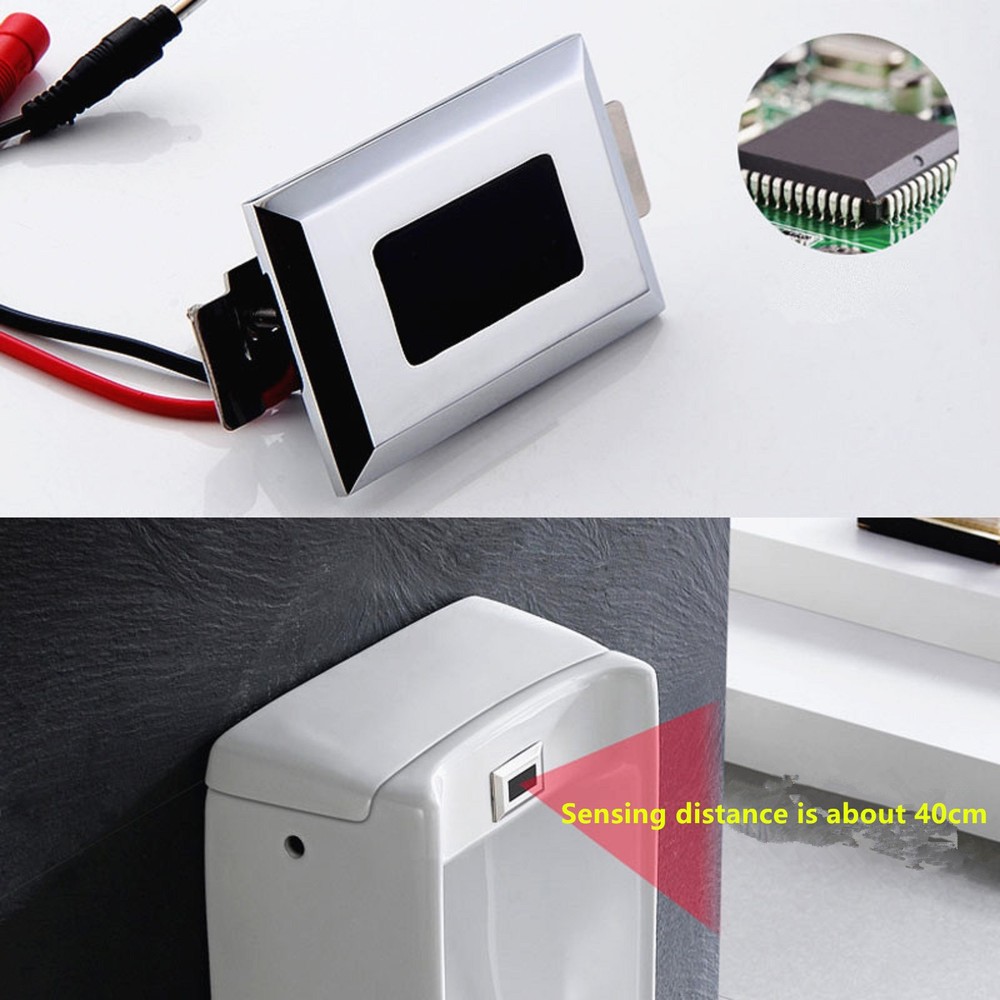 Automatic Ceramic Integrated Standing Urinals Sensor Flusher Flush Valve Kit b