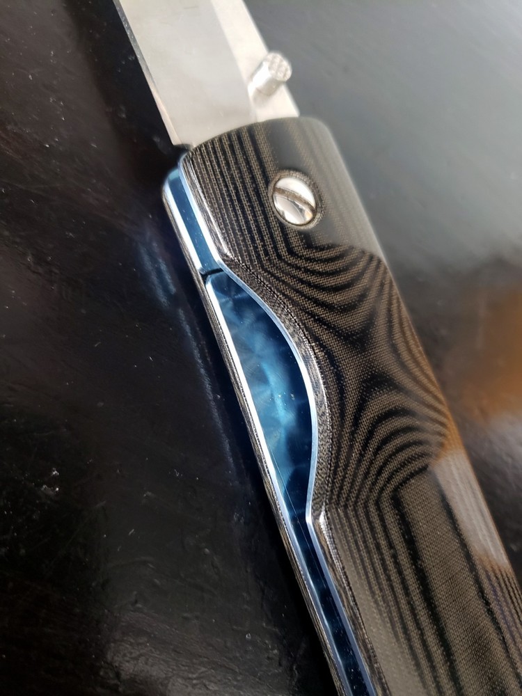 Kevin Hoffman Custom Knife Titanium Micarta