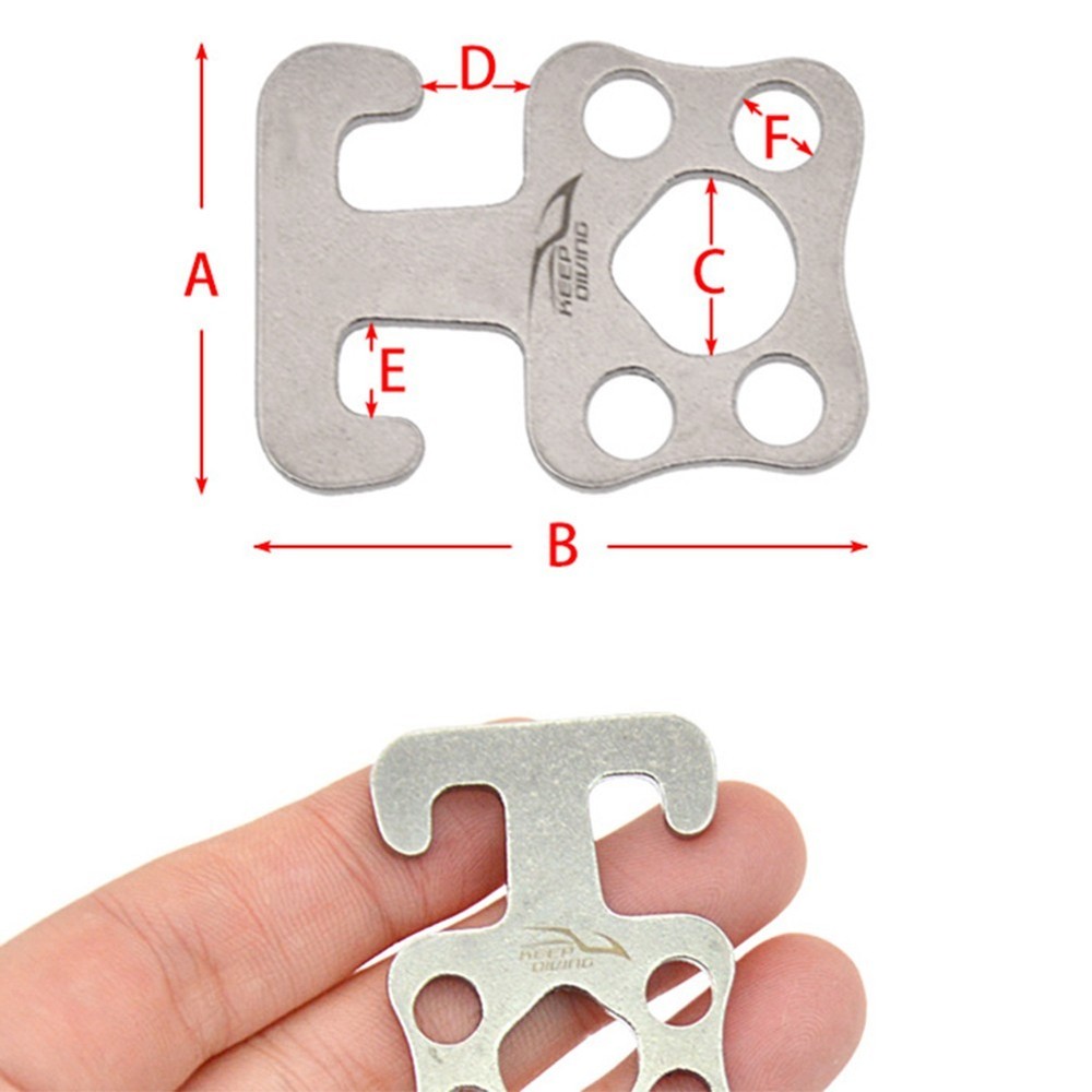 Practical Tight Rope Buckle Stainless Steel Replace The Single Head Hook