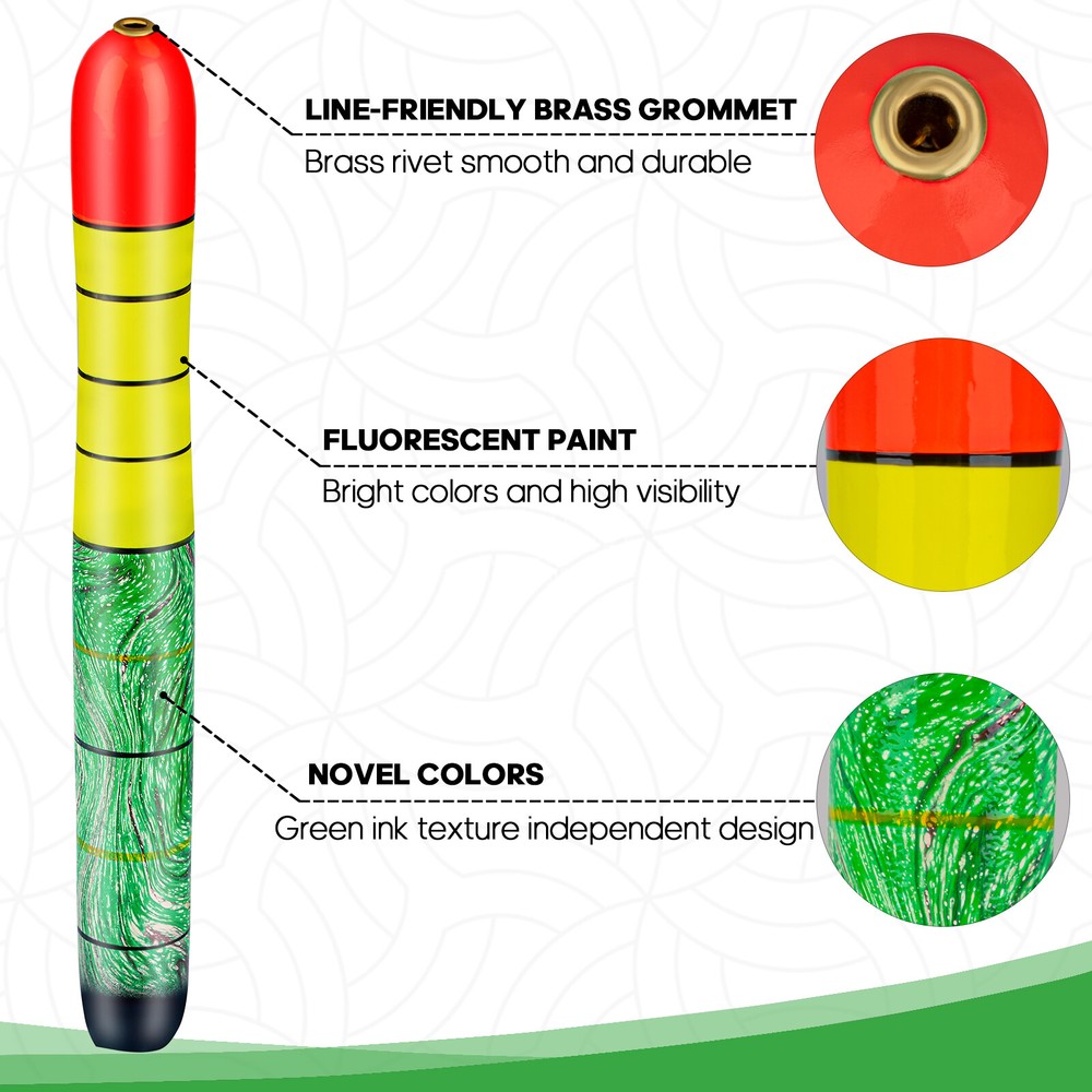 3pcs High Visibility Weighted Catfish Pole Floats Catfish Bobber Zing Float US