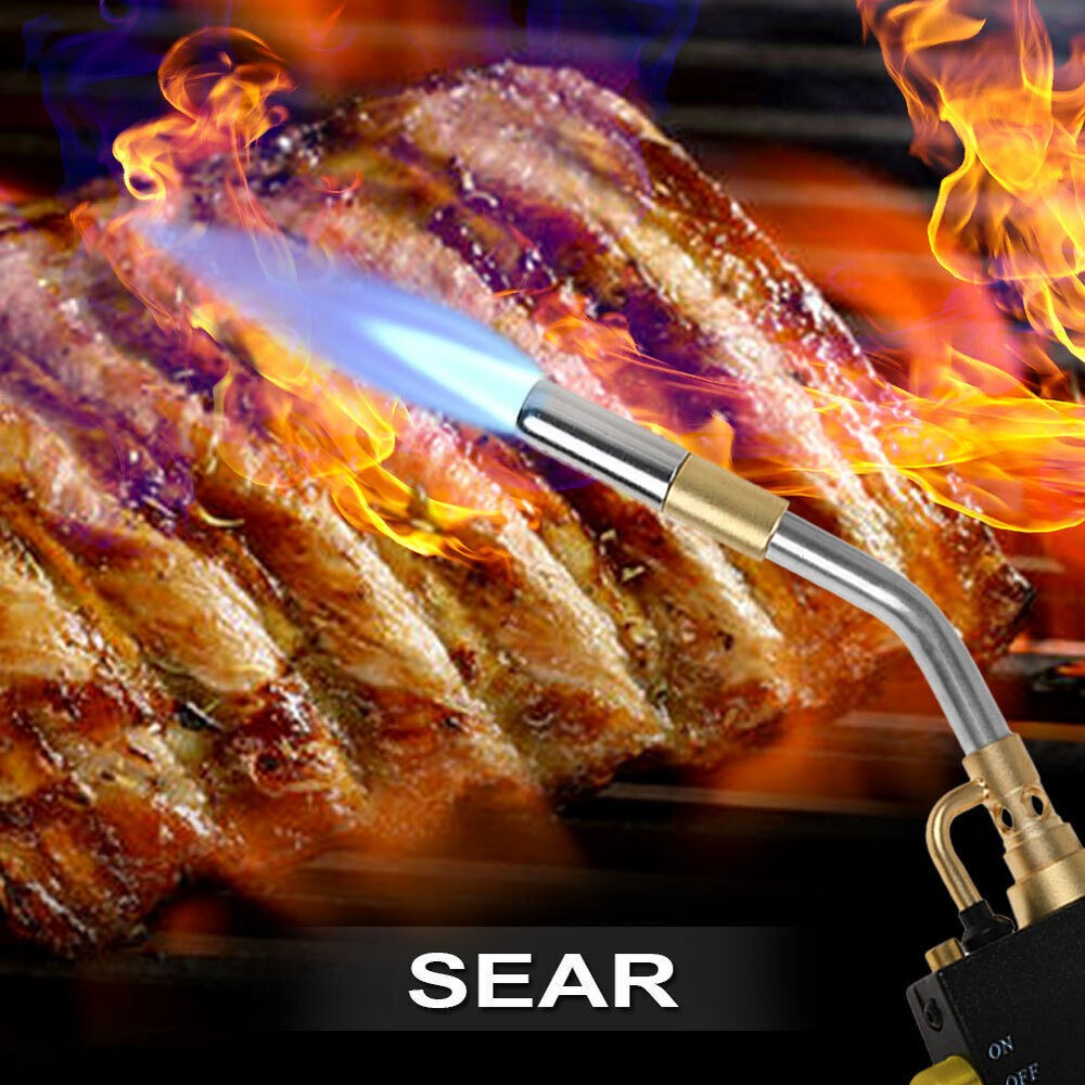 2X Mapp Propane Torch Head Trigger Start Welding Brazing Torch Kit Welding Flame