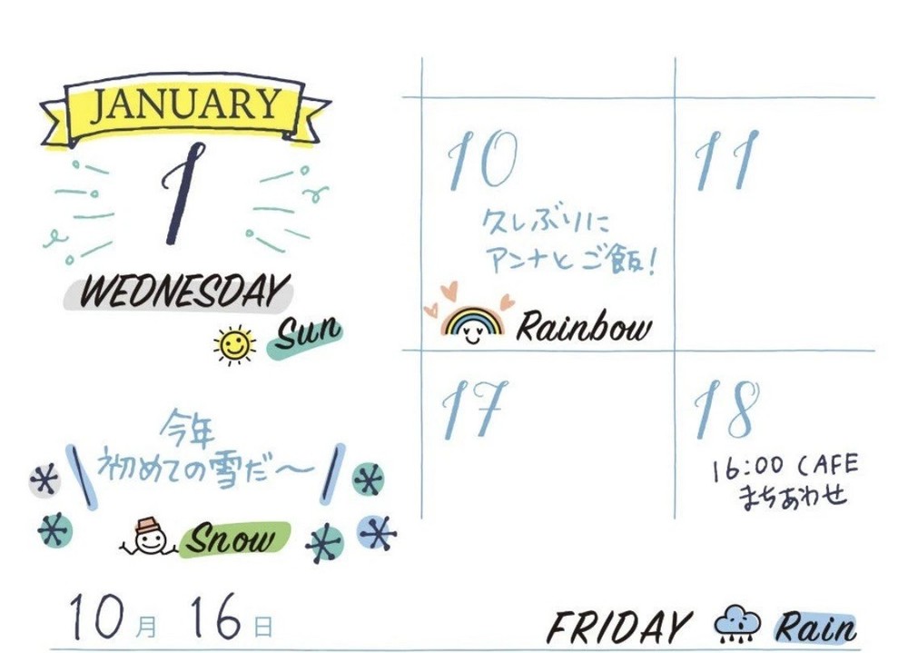 35375006 Rotating Stamp, Day and Weather Pattern