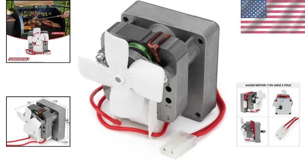 Durable Replacement Auger Motor - Pit Boss Grill=