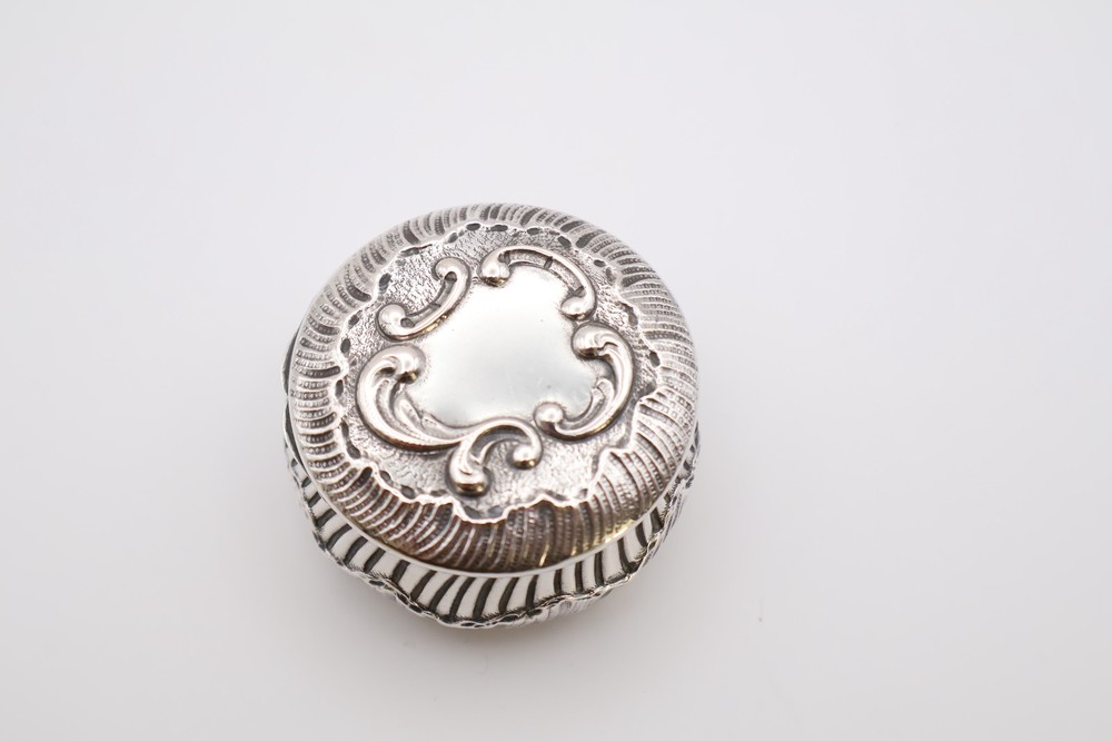 Vintage Continental Silver Compact Pot