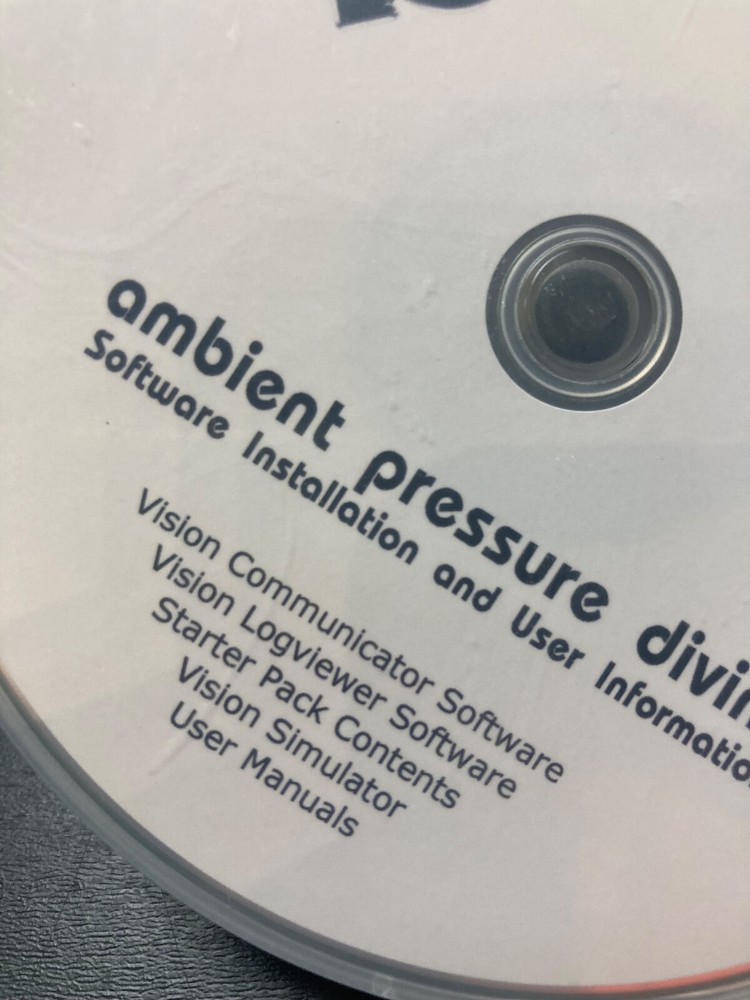 SilentDiving/Ambient Pressure Vision Software DVD-White Version