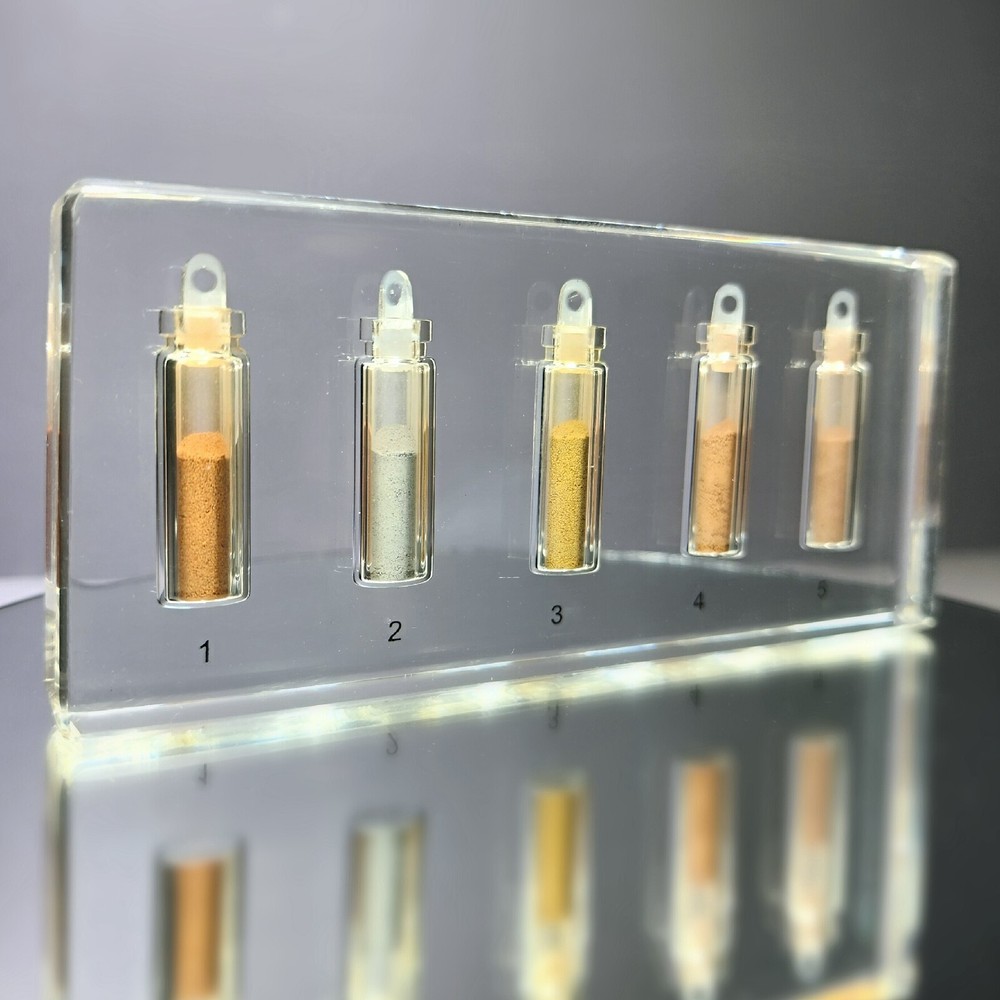 Soil Sample Collection in Resin, Educational Display, Oddities, Curiosities