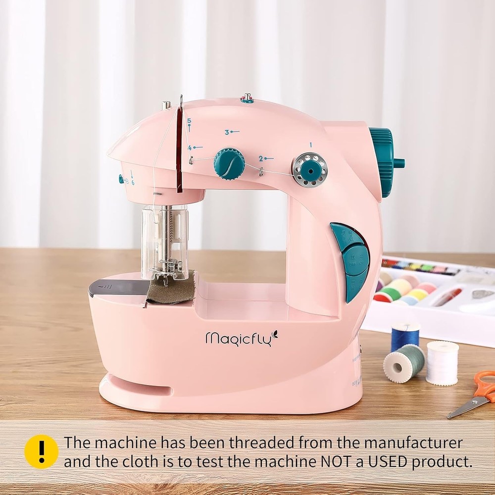 Mini Sewing Machine with Extension Table, Dual Speed Portable Sewing Machine ...