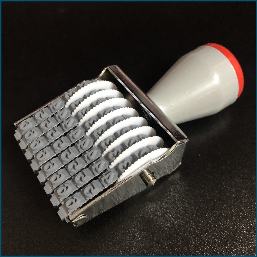 8 Digit Number Roller Stamps - Small Price Date Stamp Personalized Number Sym...