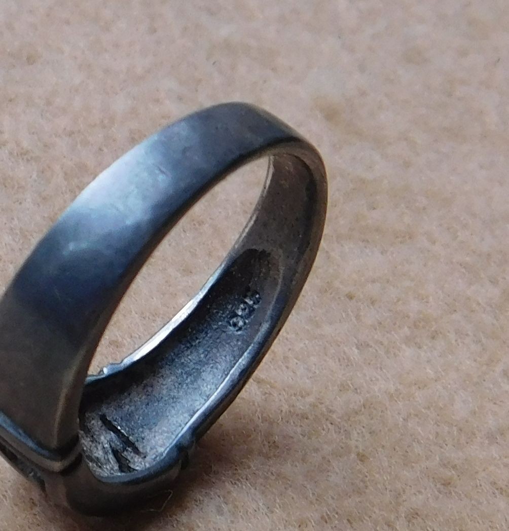 ORIGINAL WWII ERA U.S. NAVY RING - 925 STERLING SILVER, SIZE 11/11.50