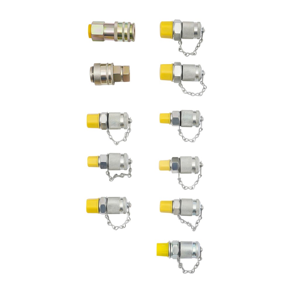 Digital Hydraulic Pressure Test Coupling Kit with 2 Gauges 2 Quick Connector