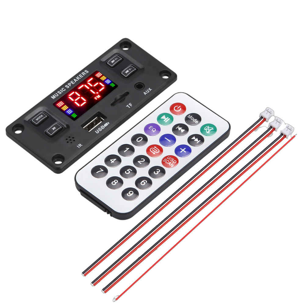 2*30W 60W Amplifier Module Bluetooth MP3 FM USB AUX DC7-12V MP3 Decoder Board