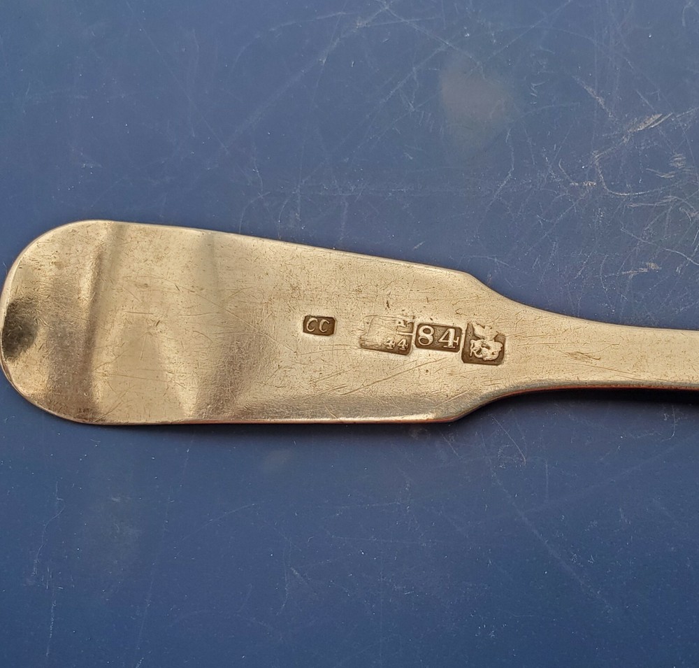 Russian 84 Silver Fiddle Dinner Fork