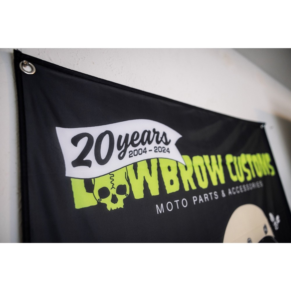 Lowbrow Customs Weirdo 20th Anniversary Flag