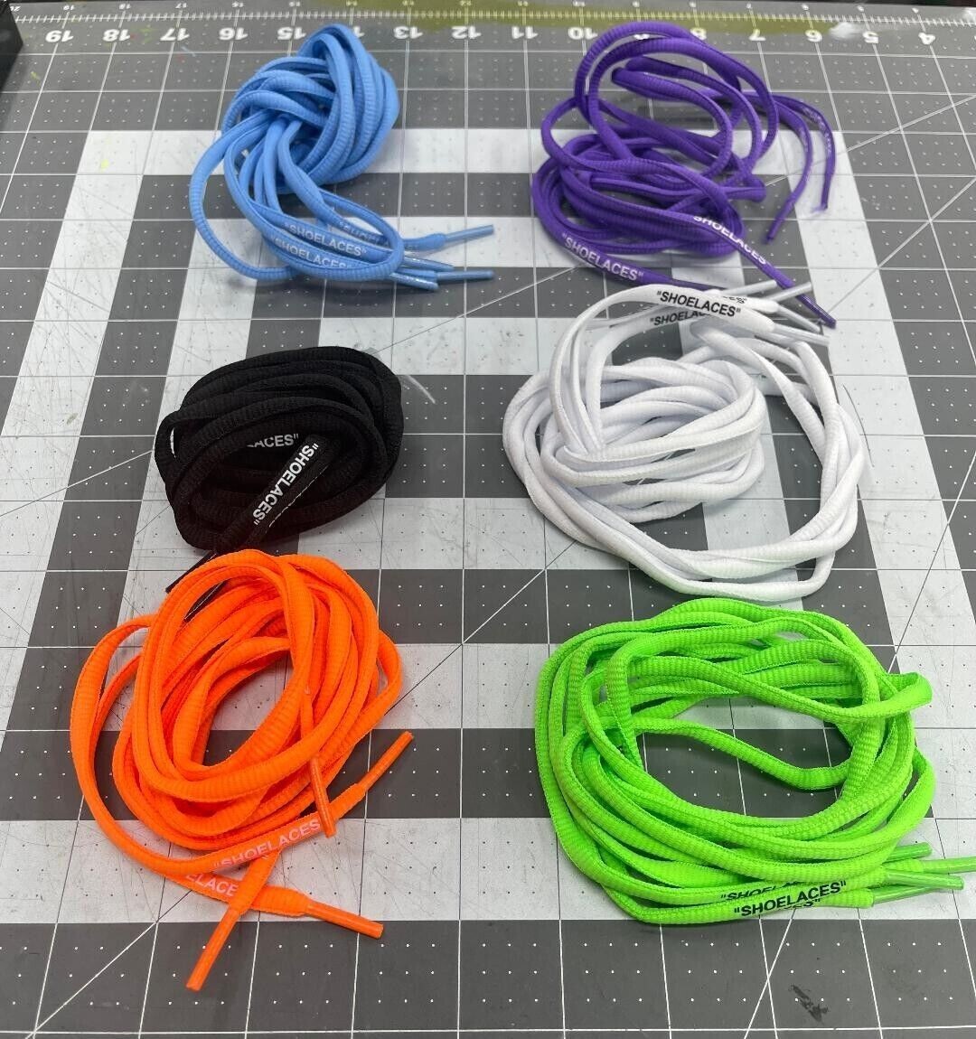 Off White “SHOELACES” Oval  Laces Off White Presto Vapormax Shoelaces