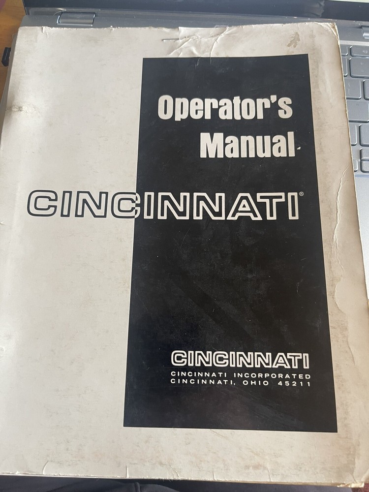 Cincinnati Incorporated Waveguard Operator's Manual