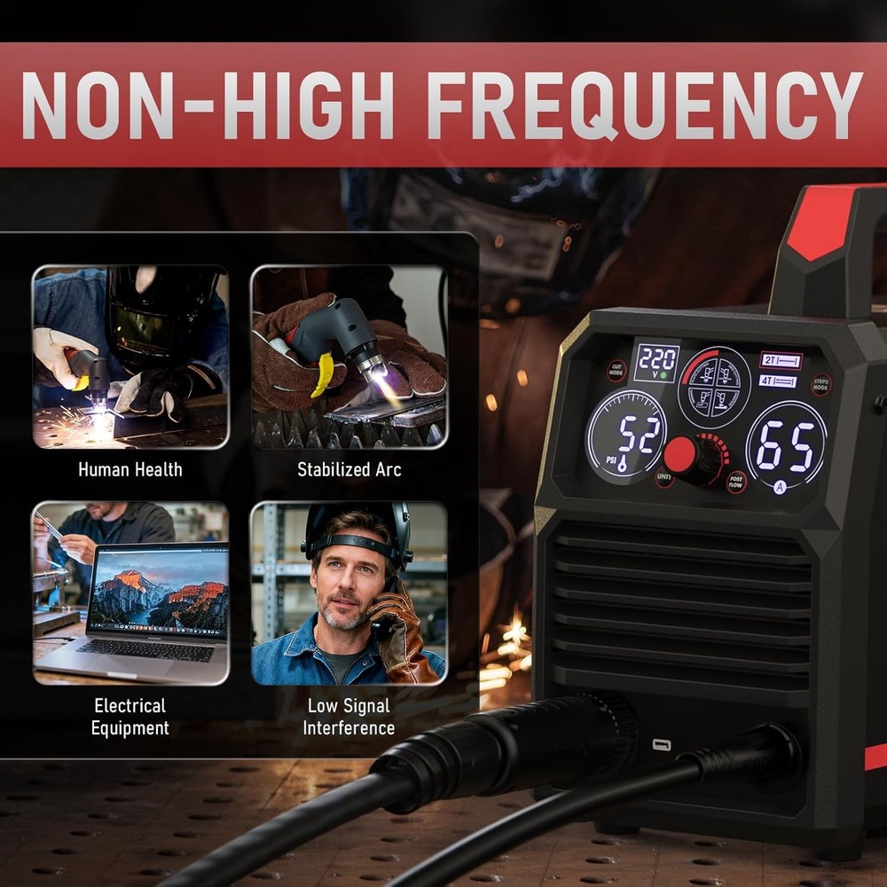 65A Dual Voltage Plasma Cutter for Cutting, Gouging, Grid & Marking