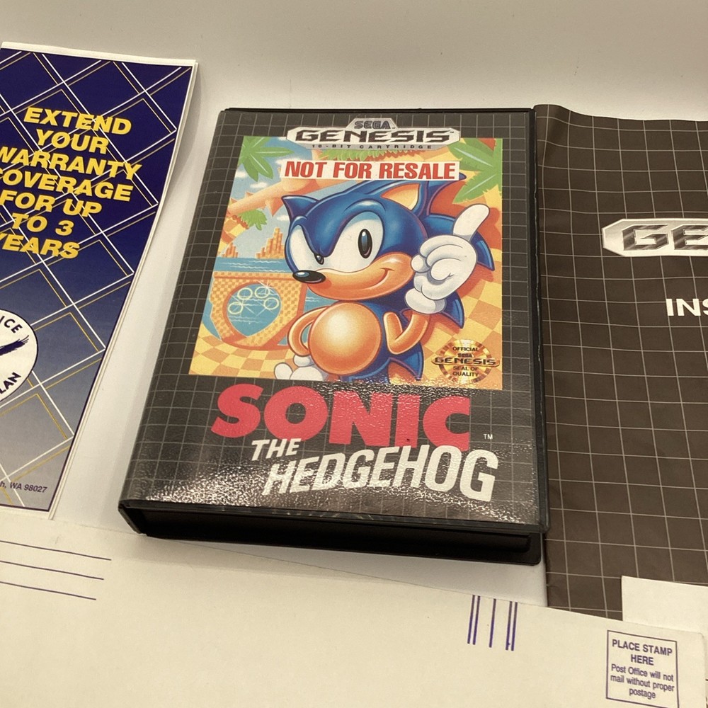 Sega Genesis Model 1 Console Sonic The Hedgehog Bundle System Inserts ONLY!
