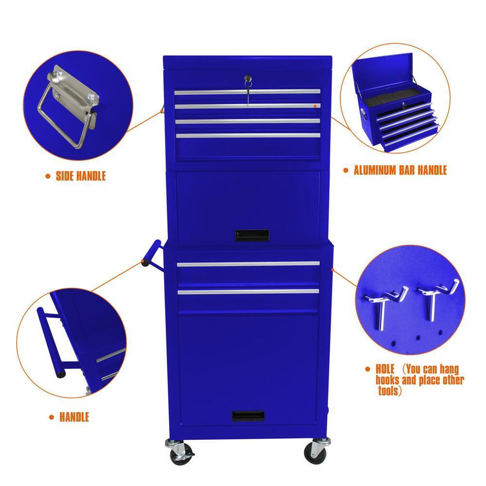 New Practical High Capacity Rolling Tool Chest with Wheels and Drawers