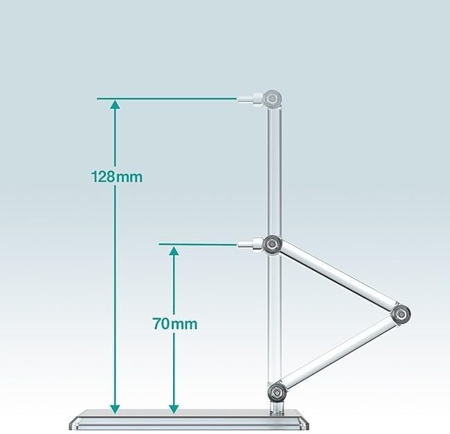 Elegant 3-Piece Translucent Display Stand Set for Figures & Models - Adjustable