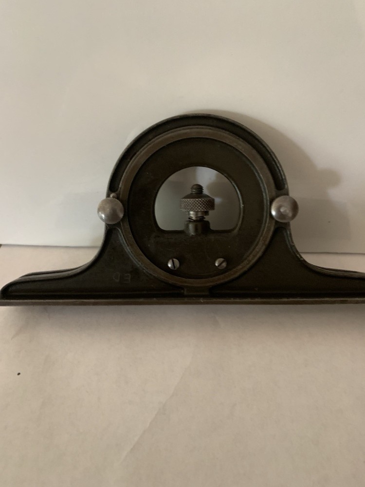 LUFKIN PROTRACTOR HEAD FOR 12" COMBINATION SQUARE WORK GREAT GOOD CONDITION.