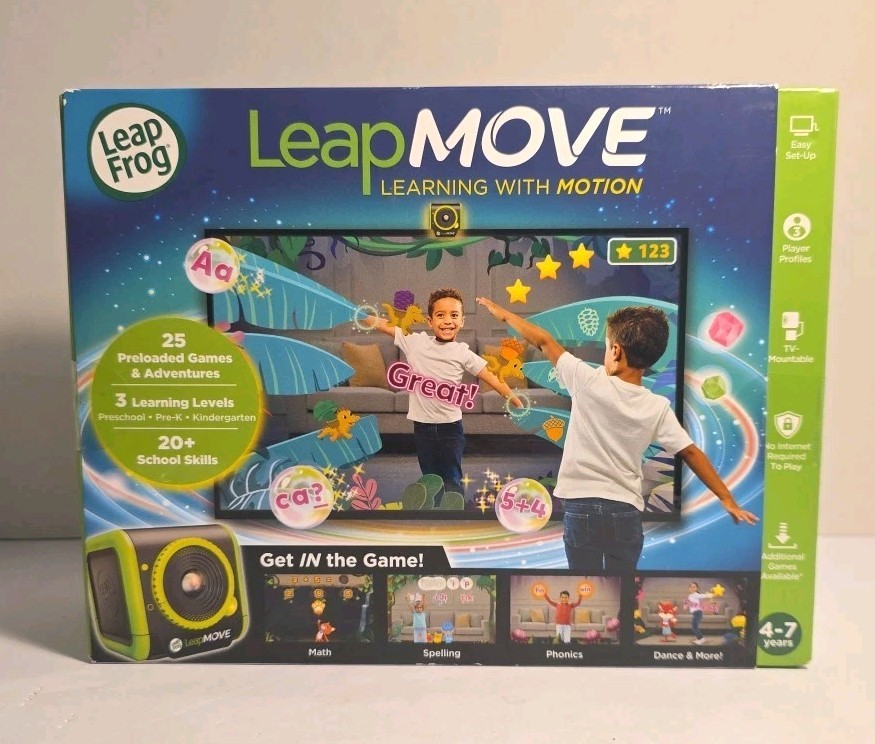 Leapfrog Leapmove Interactive Learning Game Ages 4–7 Years NEW