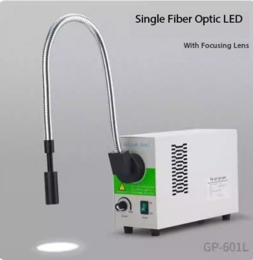 Microscope LED Fiber Optic Cold Light Source Serpentine Halogen Fiber Optic