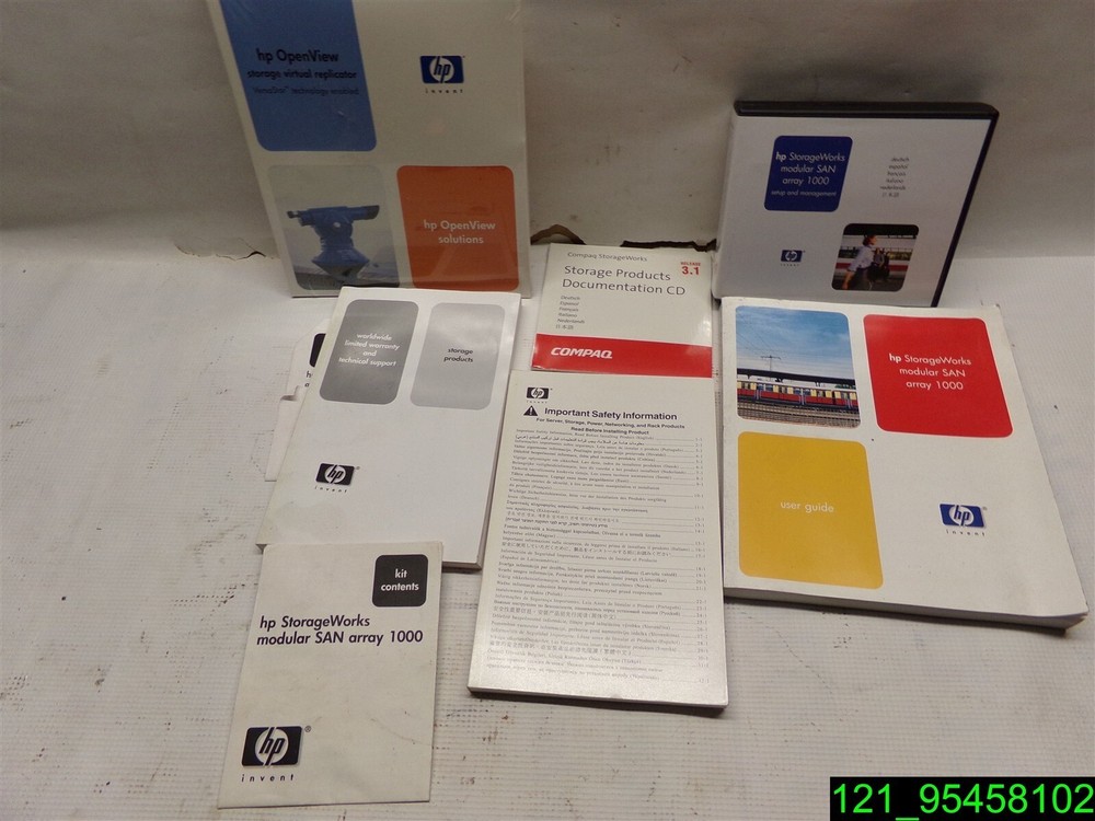 HP STORAGEWORKS MODULAR SAN ARRAY 1000 SOFTWARE AND MANUALS