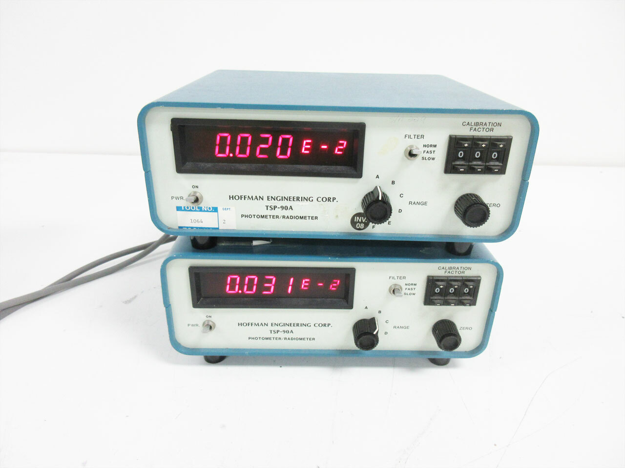 2X HOFFMAN ENGINEERING CORP TSP-90A PHOTOMETER RADIOMETER