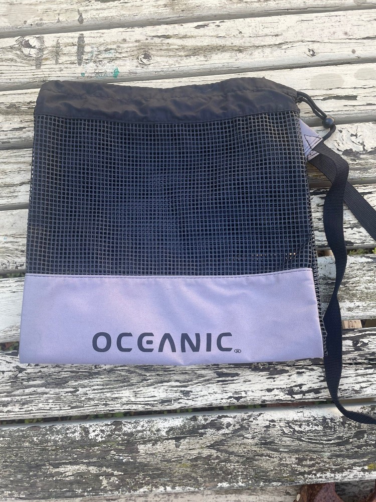 Oceanic Mesh Large Draw-String Bag 14 X 29”